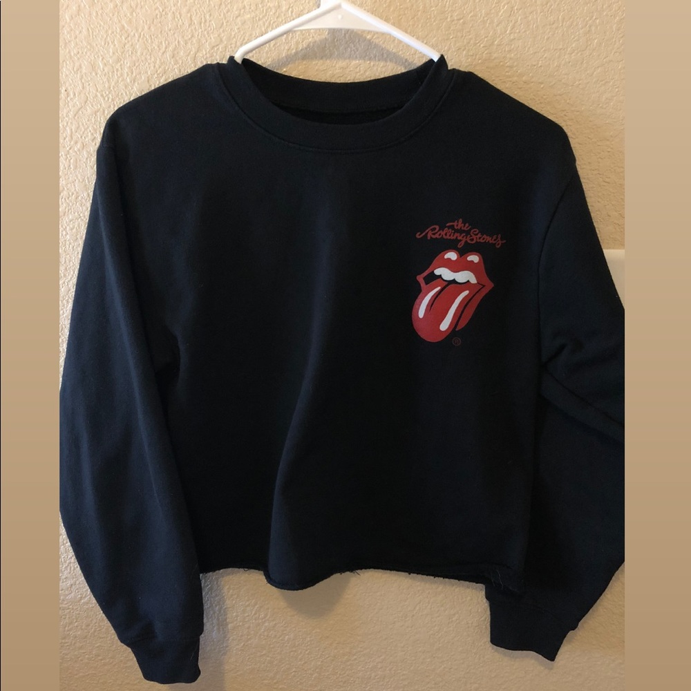 Rolling Stone cropped crew neck
